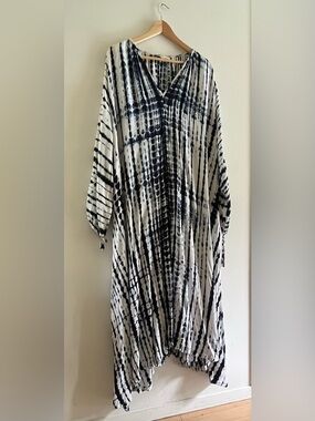 Caftan Tie Dye Navy & White XXL